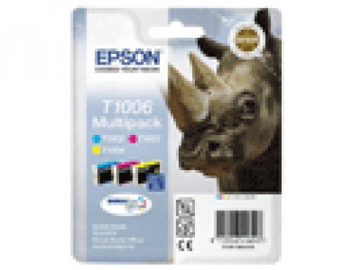 Offerte prezzi Epson multipack t1006, contenente n3 cartucce inchiostro : ciano(t100240), magenta(t100340), giallo( Epson multipack t1006, contenente n3 cartucce inchiostro : ciano(t100240), magenta(t100340), giallo(