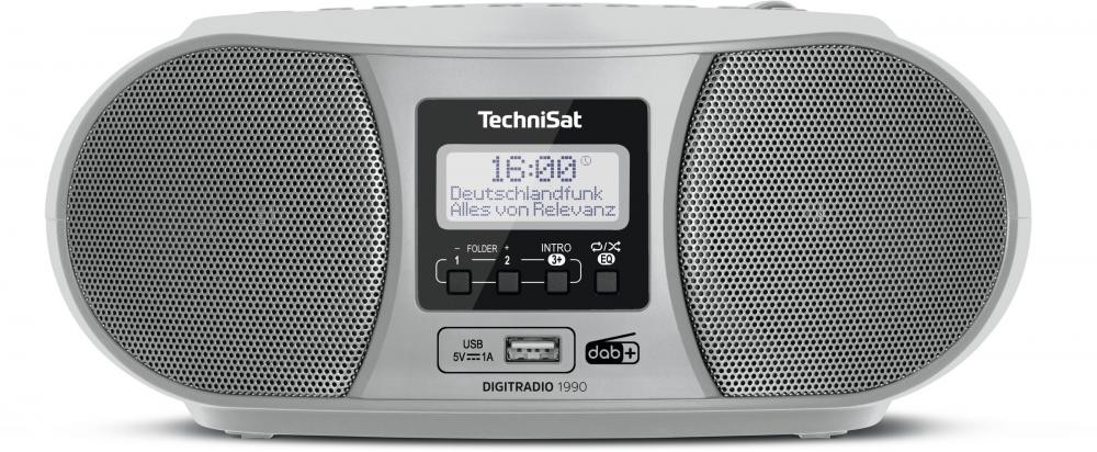 TechniSat DigitRadio 1990 Analogico e digitale 3 W DAB+, FM Argento Riproduzione MP3 cod. 0001/3952