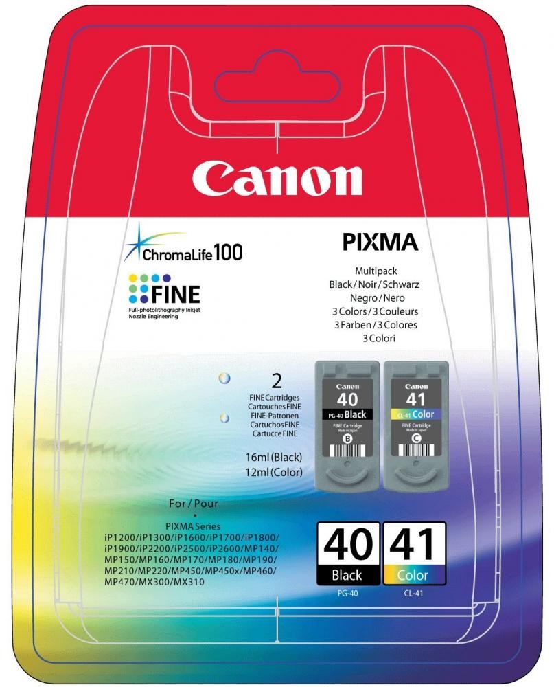 Canon Cartuccia d'inchiostro Multipack PG-40/CL-41 C/M/Y cod. 0615B043