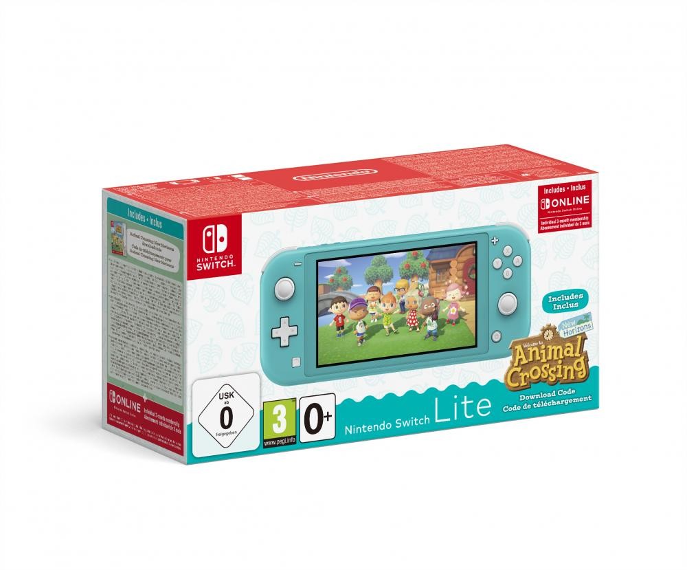 Nintendo Switch Lite (Turquoise) Animal Crossing: New Horizons Pack + NSO 3 months (Limited) - 10005233