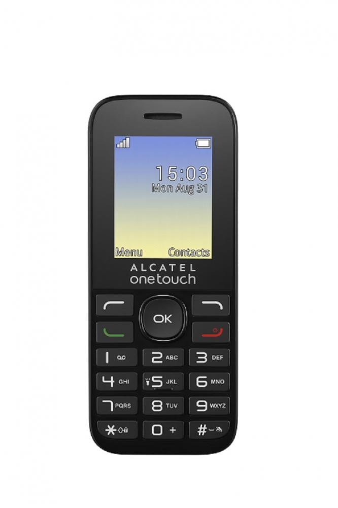 Alcatel OT-1016D 4,57 cm (1.8") 63 g Nero Telefono di livello base cod. 1016D-3AALIT1