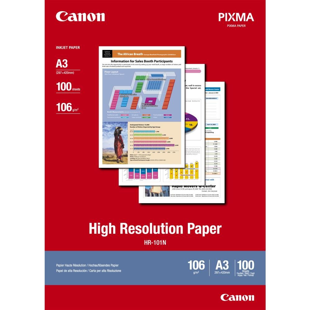 Canon Carta per alta risoluzione HR-101N A3 - 100 fogli cod. 1033A005AB
