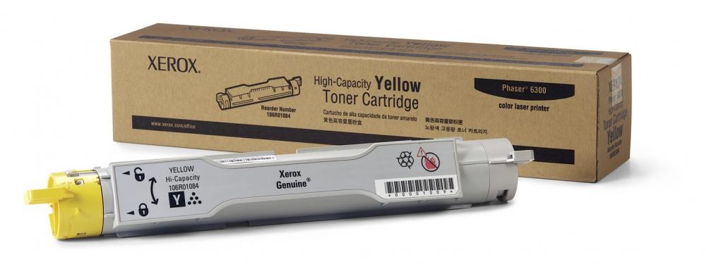 Xerox Yellow High-Capacity Toner Cartridge - 106R01084