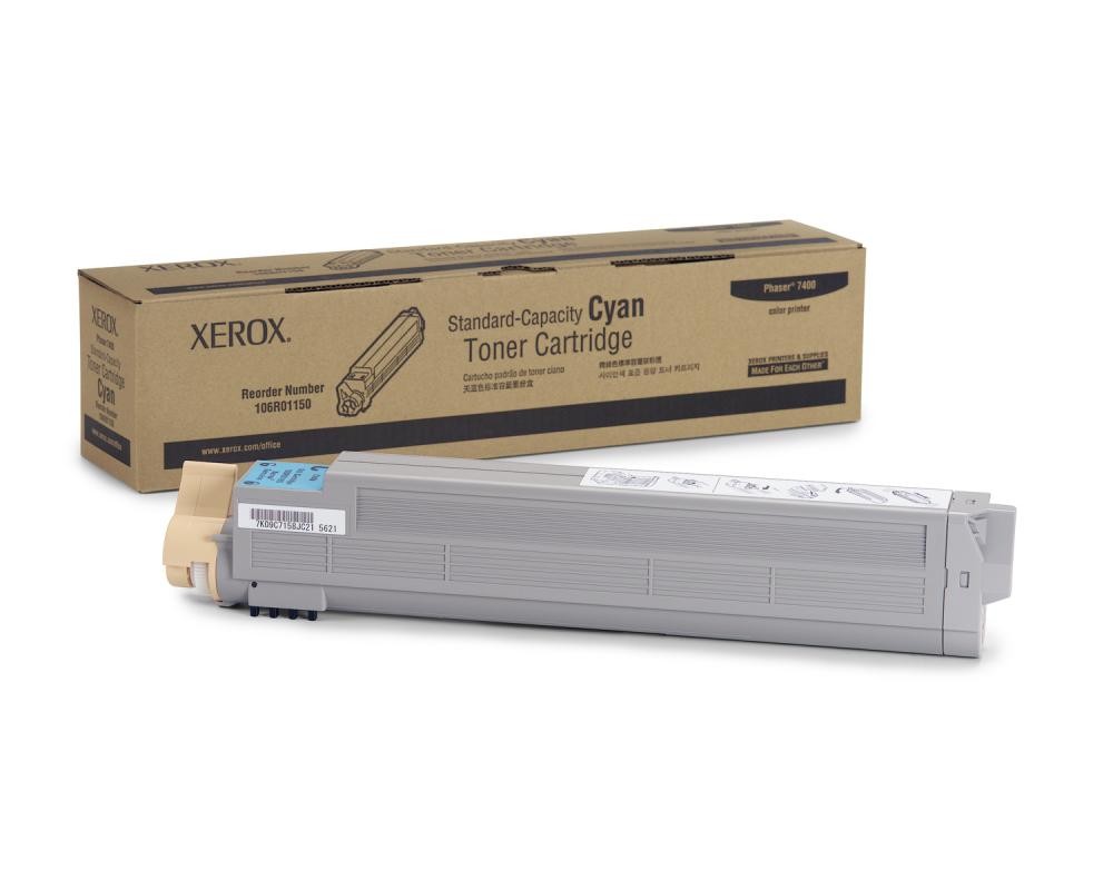 Xerox Cyan Standard-Capacity Toner Cartridge, Phaser 7400 - 106R01150
