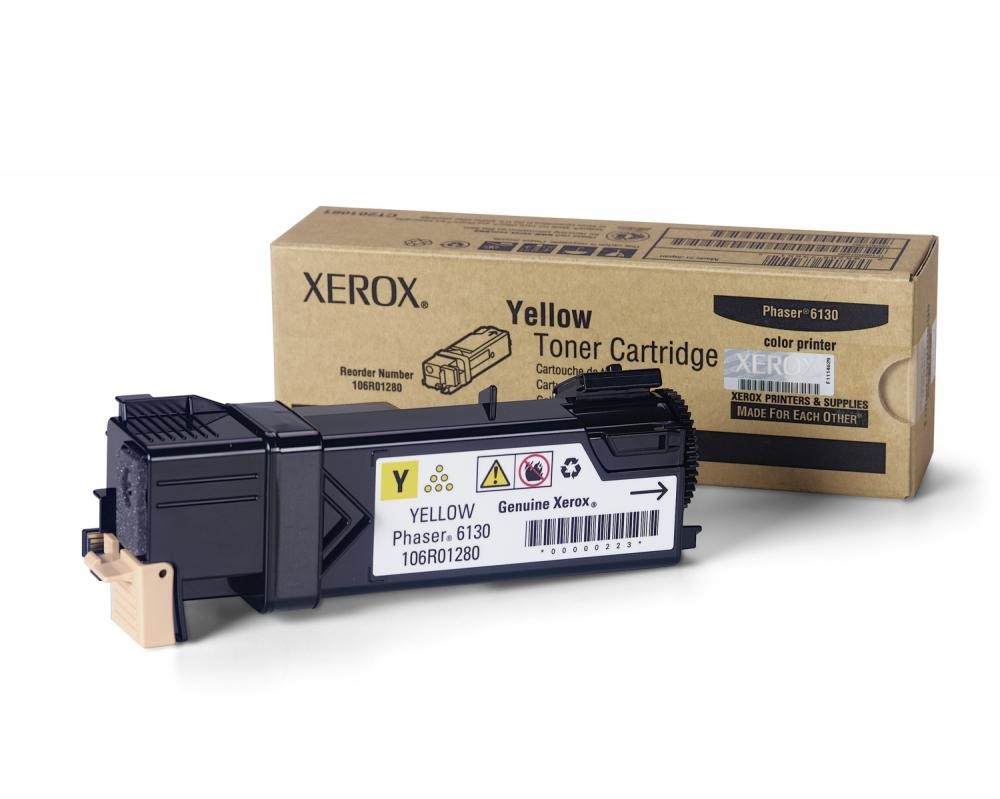Xerox Yellow Toner Cartridge, Phaser 6130 - 106R01280