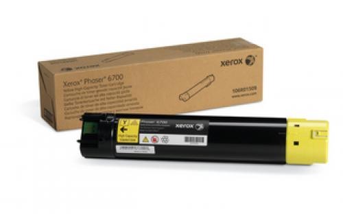 Xerox Yellow High Capacity Toner Cartridge Phaser 6700 - 106R01509