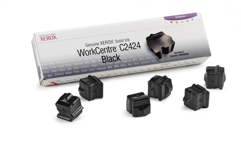 Xerox Solid Ink Black (6 sticks) for WorkCentre C2424 - 108R00664