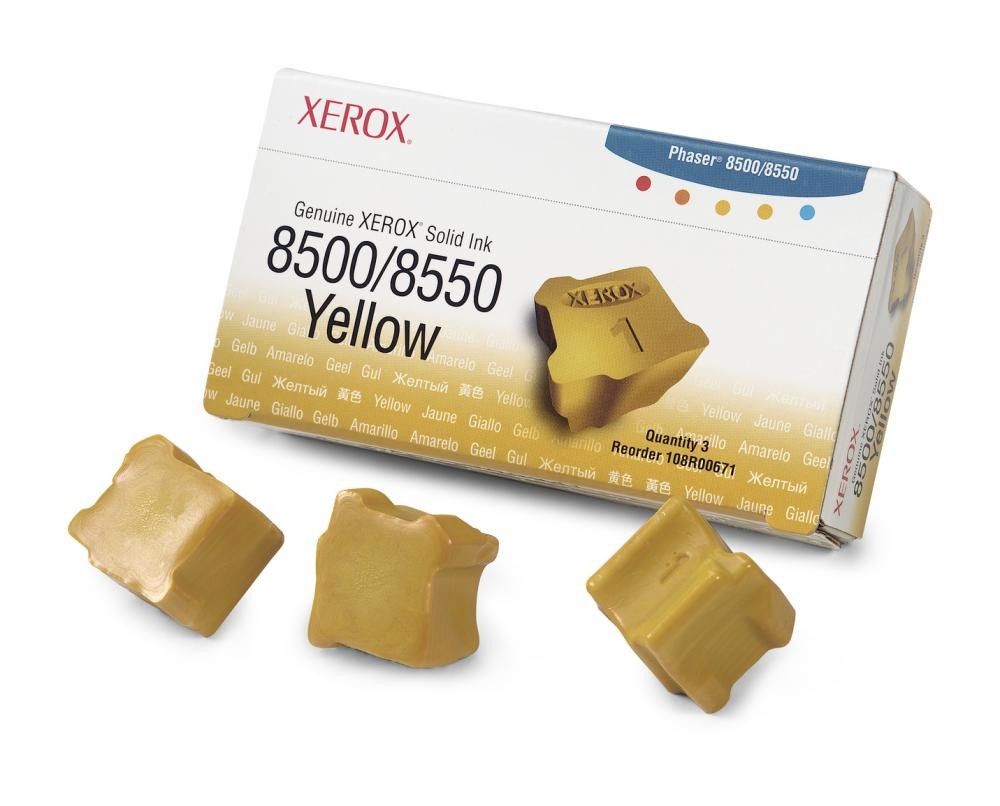 Xerox Solid ink 8500/8550 Giallo (3 stick) cod. 108R00671