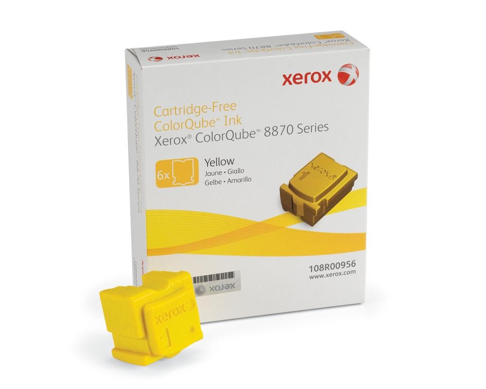 Xerox ColorQube 8870 ink, yellow (6 sticks 17300 pages) - 108R00956