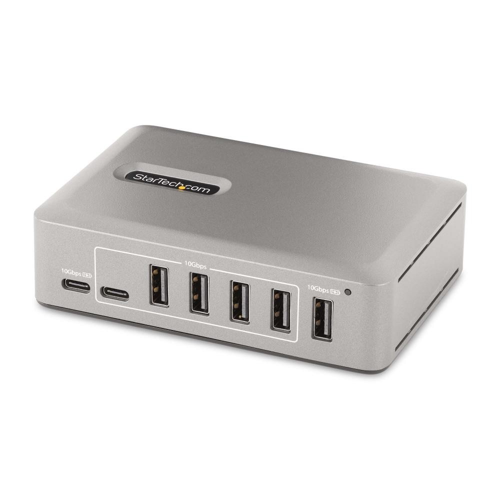 StarTech.com Hub USB-C 3.0 a 10 Porte - 8x USB-A + 2x USB-C - Autoalimentato con Alimentatore da 65W - Hub USB 3.1 10Gbps - Multipresa USB Type-C per Desktop/Laptop con Cavo di Bloccaggio Certificato USB-IF da 1m cod. 10G8A2CS-USB-C-HUB