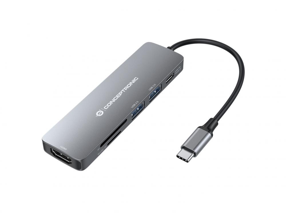 Conceptronic DONN11G USB 3.2 Gen 1 (3.1 Gen 1) Type-C Grigio cod. 110517507101