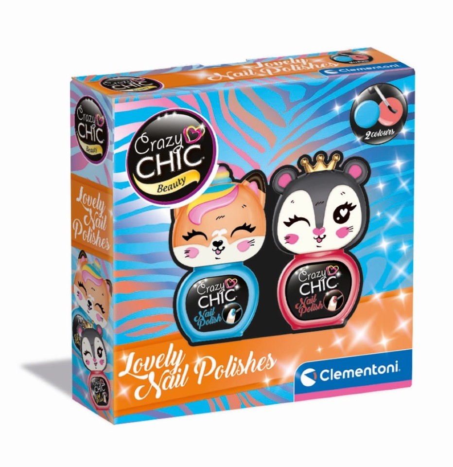 Clementoni Crazy Chic Lovely Nail Polishes: 2 cod. 18811