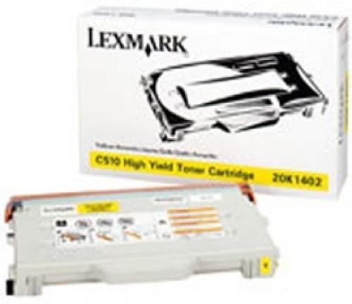 Lexmark C510 Yellow High Yield Toner Cartridge - 20K1402