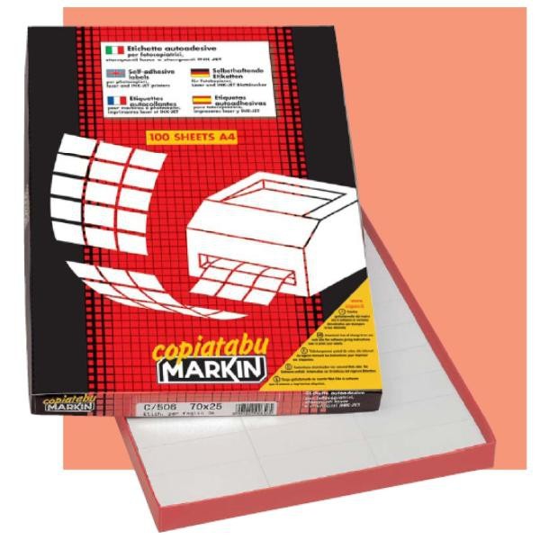Markin 210C540 etichetta autoadesiva Bianco 600 pz cod. 210C540