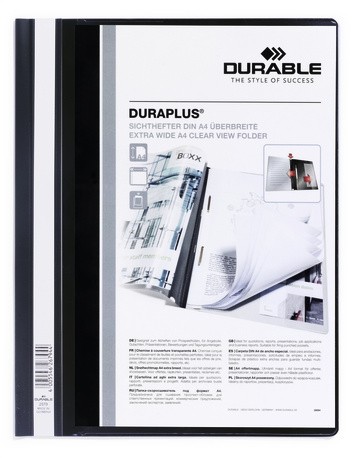 Durable Duraplus cartellina con fermafoglio Nero cod. 257901