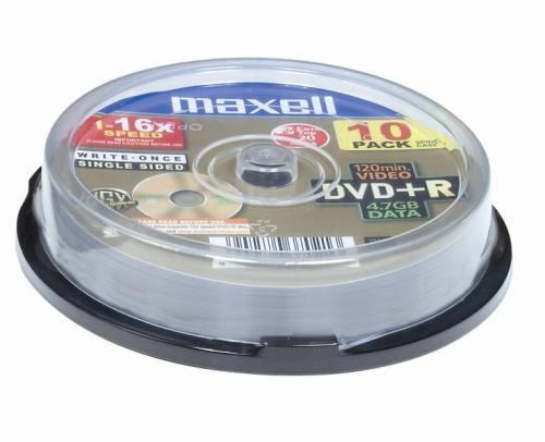 Maxell DVD+R 4,7GB 16X 10-Pack 10 pz cod. 275632