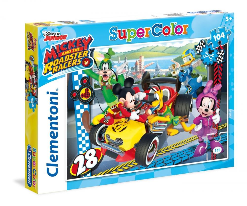 Clementoni Disney Mickey and The Roadster Racers Puzzle 104 pz Cartoni cod. 27984