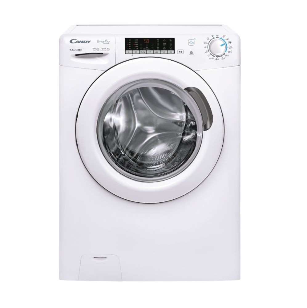Candy Smart Pro Inverter, Lavasciuga 9+6 KG, Classe A, 1400 giri, Bianco, Inverter, Vapore, Wi-Fi, CSOW4966TWM/1-S cod. 31019280