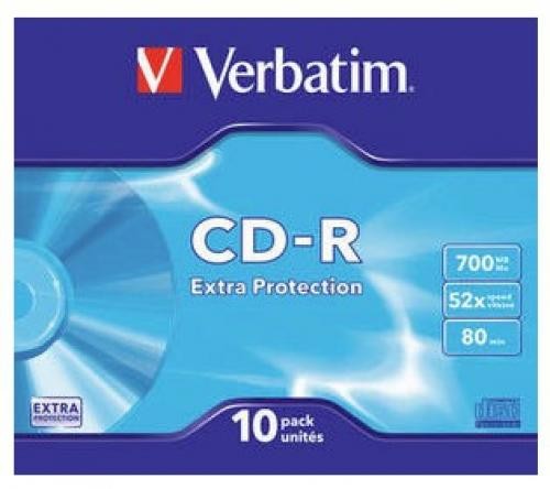 Verbatim CD-R Extra Protection 700 MB 10 pz cod. 43415