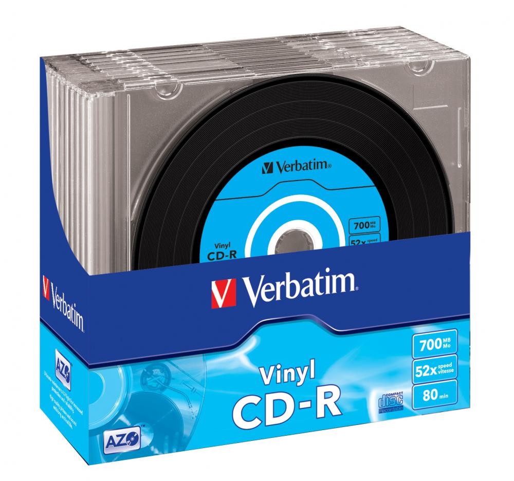 Verbatim CD-R AZO Data Vinyl 700 MB 10 pz cod. 43426/10