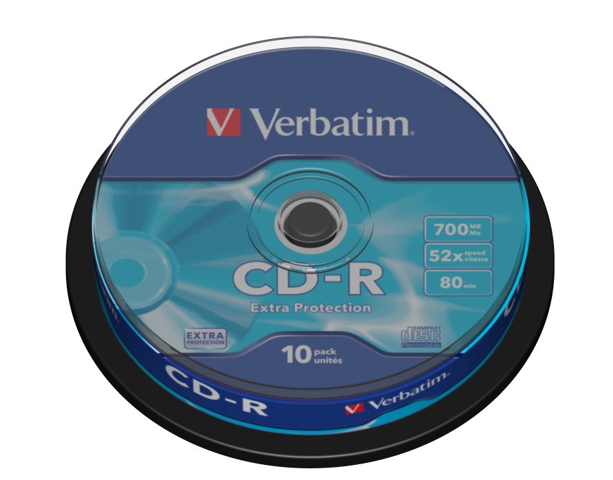Verbatim CD-R Extra Protection 700 MB 10 pz cod. 43437