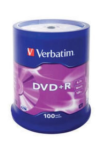 Verbatim DVD+R Matt Silver 4,7 GB 100 pz cod. 43551