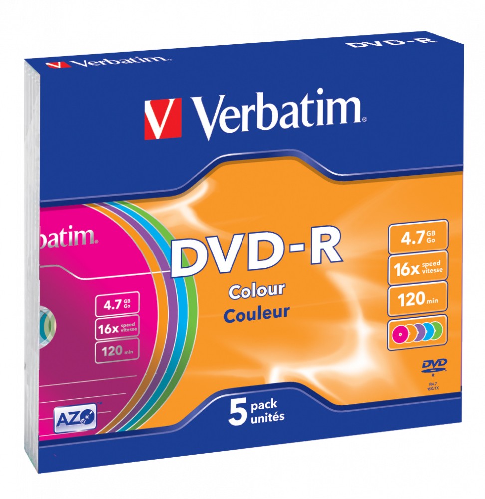 Verbatim 43557 4,7 GB DVD-R 5 pz cod. 43557/5