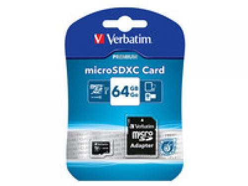 Verbatim Premium 64 GB MicroSDXC Classe 10 cod. 44084