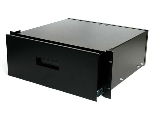 StarTech.com Cassetto archiviazione in acciaio 4U colore nero per rack 19'' e armadi cod. 4UDRAWER