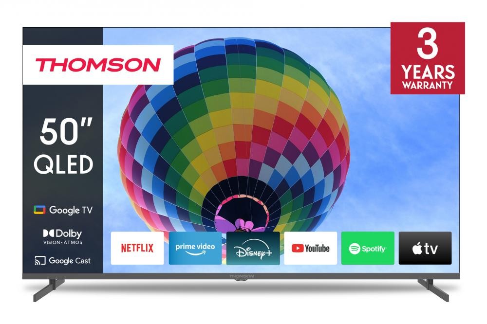 Thomson 50QG4S14 TV 139,7 cm (55") 4K Ultra HD Smart TV Wi-Fi Grigio cod. 50QG4S14
