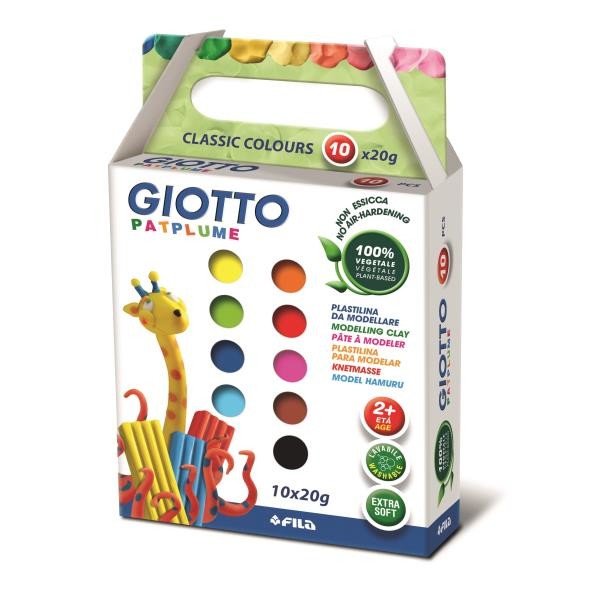 Giotto Patplume Argilla da modellazione 20 g Multicolore 10 pz cod. 512900