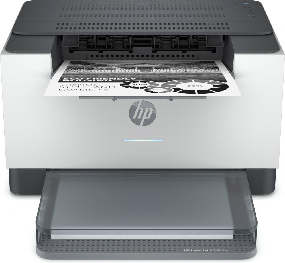 HP LaserJet Stampante M209dw, Bianco e nero, Stampante per Abitazioni e piccoli uffici, Stampa, Stampa fronte/retro; dimensioni compatte; risparmio energetico; Wi-Fi dual band cod. 6GW62F