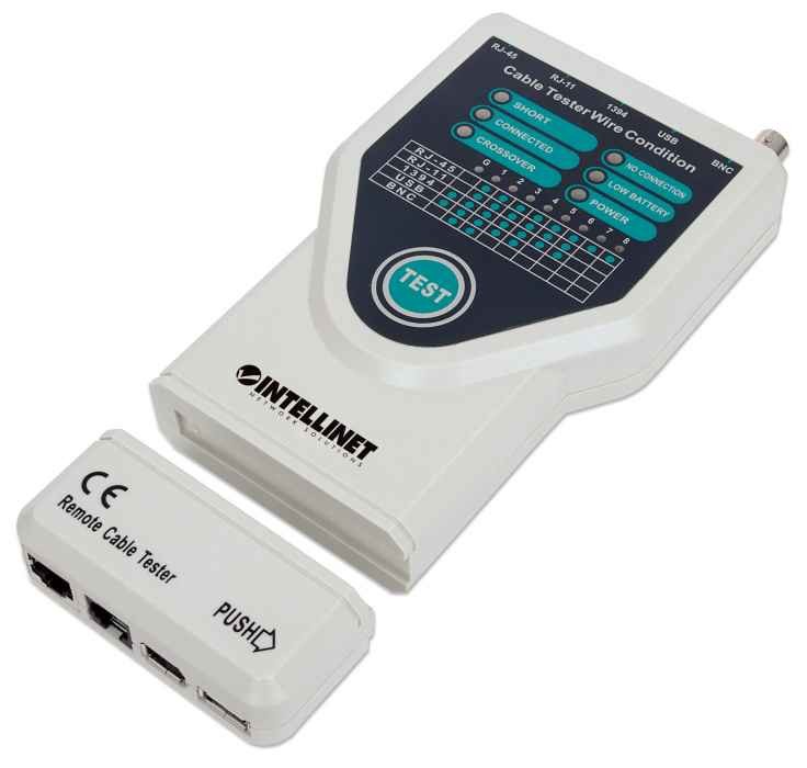 Intellinet 780094 tester per cavo di rete Tester per cavi UTP/STP Grigio cod. 780094