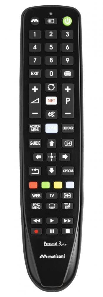 Meliconi Gumbody Personal 3 plus telecomando IR Wireless TV Pulsanti cod. 806074