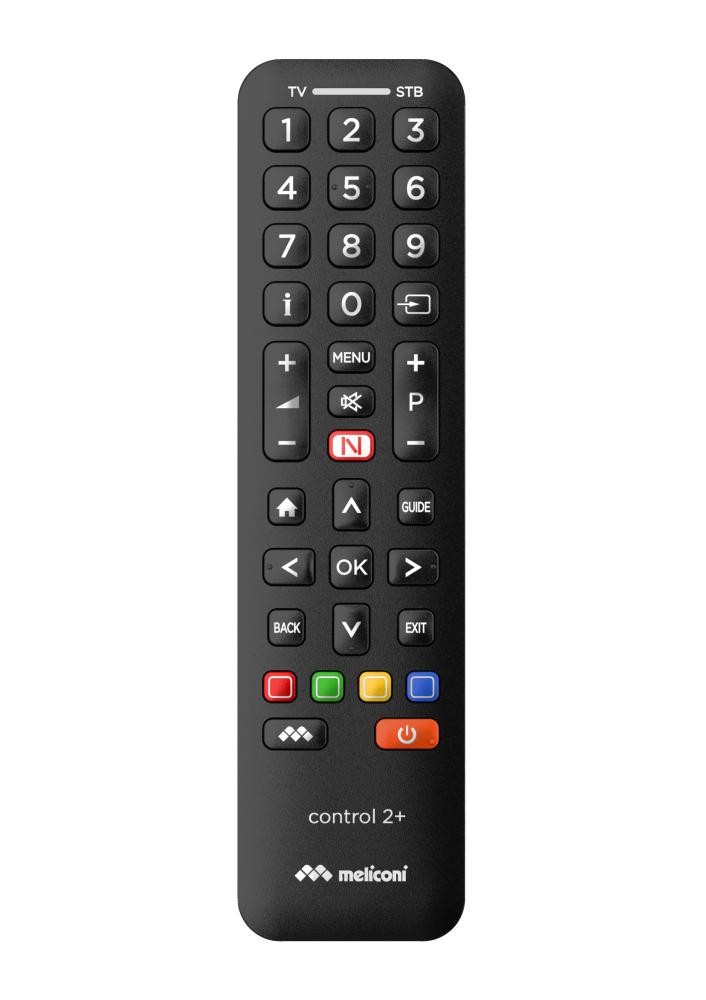 Meliconi Control 2+ telecomando IR Wireless TV, Set-top box TV Pulsanti cod. 808038