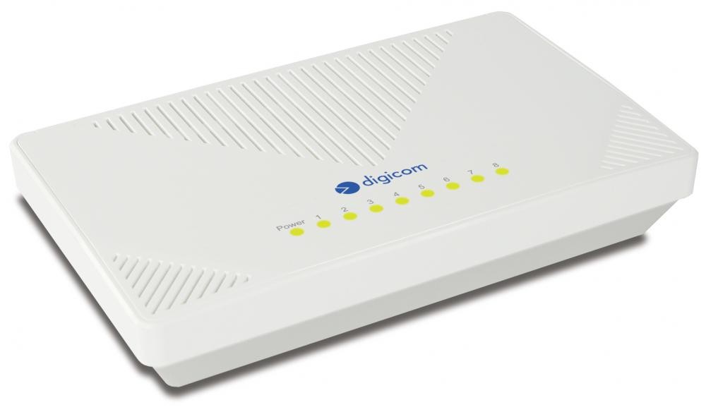 Digicom SWG08-T03 Gigabit Ethernet (10/100/1000) Bianco cod. 8E4595