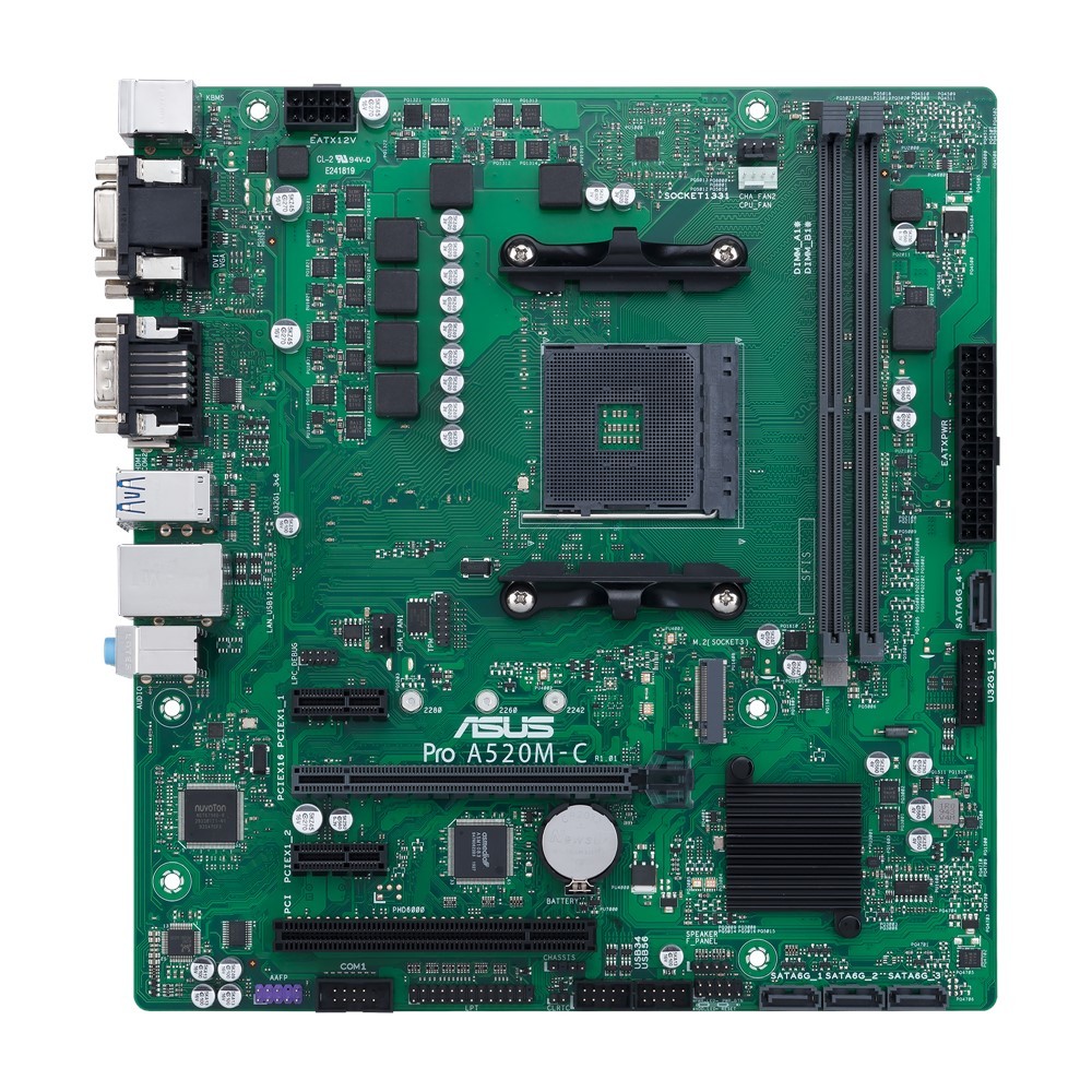 ASUS Pro A520M-C/CSM AMD A520 Socket AM4 micro ATX cod. 90MB1550-M0EAYC