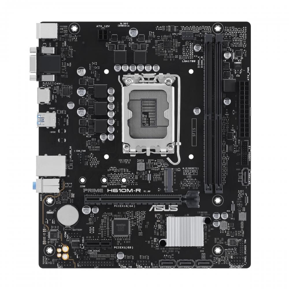 ASUS PRIME H610M-R-SI Intel H610 LGA 1700 micro ATX cod. 90MB1GL0-M0ECY0