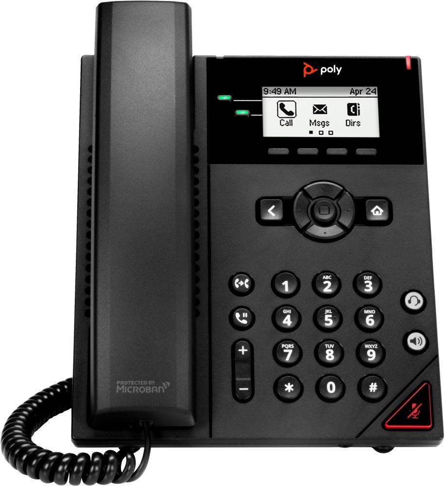 HP Poly Telefono IP Poly VVX 150 a 2 linee abilitato per PoE cod. 911N0AA