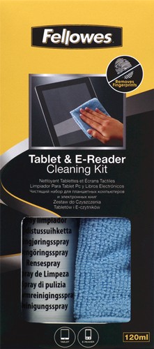 Fellowes 9930501 kit per la pulizia Tablet PC Panni asciutti e liquido per la pulizia dell'apparecchiatura 120 ml cod. 9930501