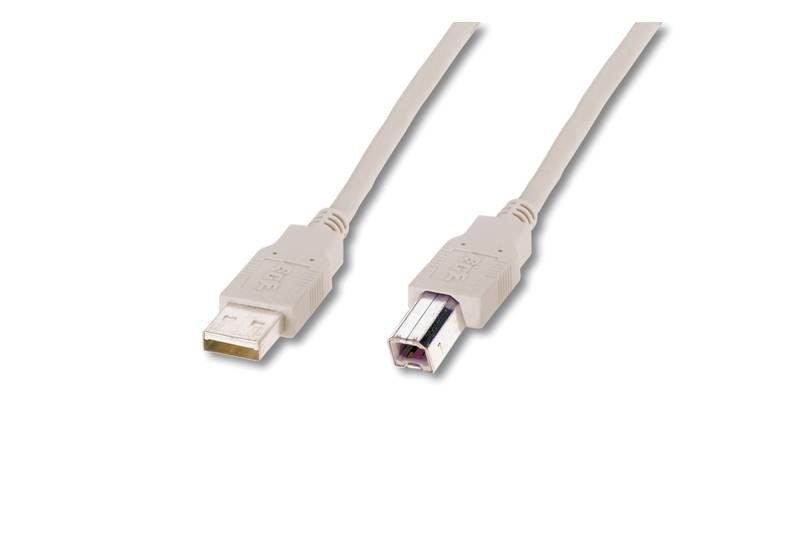 Digitus DK-300105-018-E cavo USB 1,8 m USB 2.0 USB A USB B Bianco cod. AK6722B