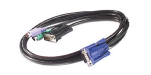 APC KVM PS/2 Cable - 3 ft (0.9 m) Nero 0,91 m cod. AP5264