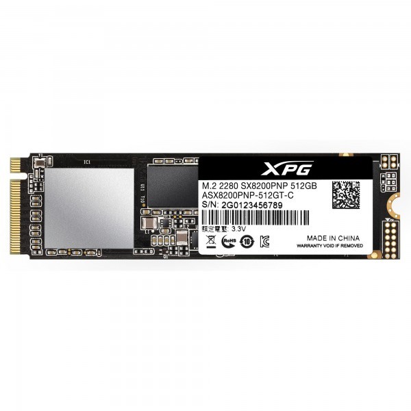 XPG SX8200 Pro M.2 512 GB PCI Express 3.0 3D TLC NVMe cod. ASX8200PNP-512GT-C