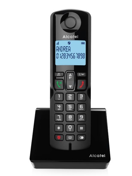 Alcatel S280 EWE Telefono DECT Identificatore di chiamata Nero cod. ATL1425369