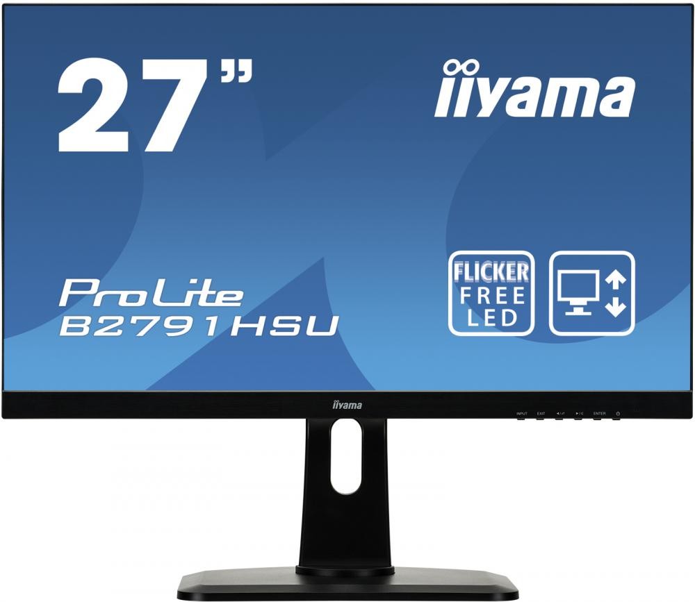 iiyama ProLite B2791HSU-B1 LED display 68,6 cm (27") 1920 x 1080 Pixel Full HD Nero cod. B2791HSU-B1