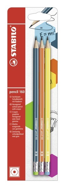STABILO Pencil 160 HB 3 pz cod. B-50498-10