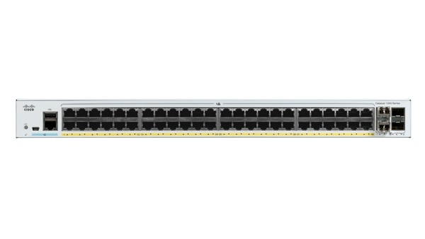 Cisco Catalyst C1000-48P-4X-L switch di rete Gestito L2 Gigabit Ethernet (10/100/1000) Supporto Power over Ethernet (PoE) Grigio cod. C1000-48P-4X-L