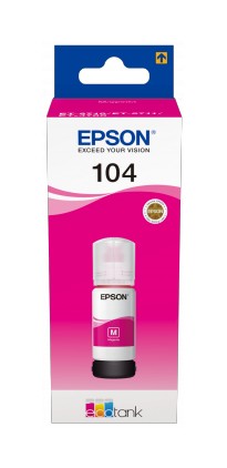 Epson 104 EcoTank Magenta ink bottle cod. C13T00P340