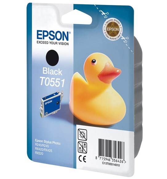 Epson T0551 Black Ink Cartridge (Duck) - C13T05514010