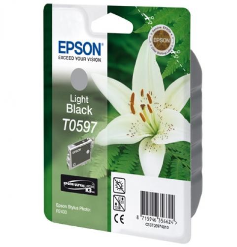 Epson T0597 Light Black UltraChrome K3 Ink Cartridge (Lilly) - C13T05974010